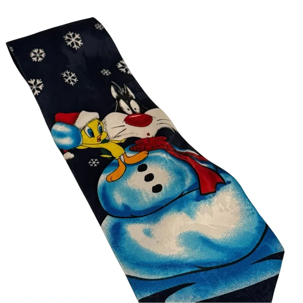 Looney Tunes Mania 2 Christmas ties Sylvester Tweety Bugs Daffy Warner Bros 1996